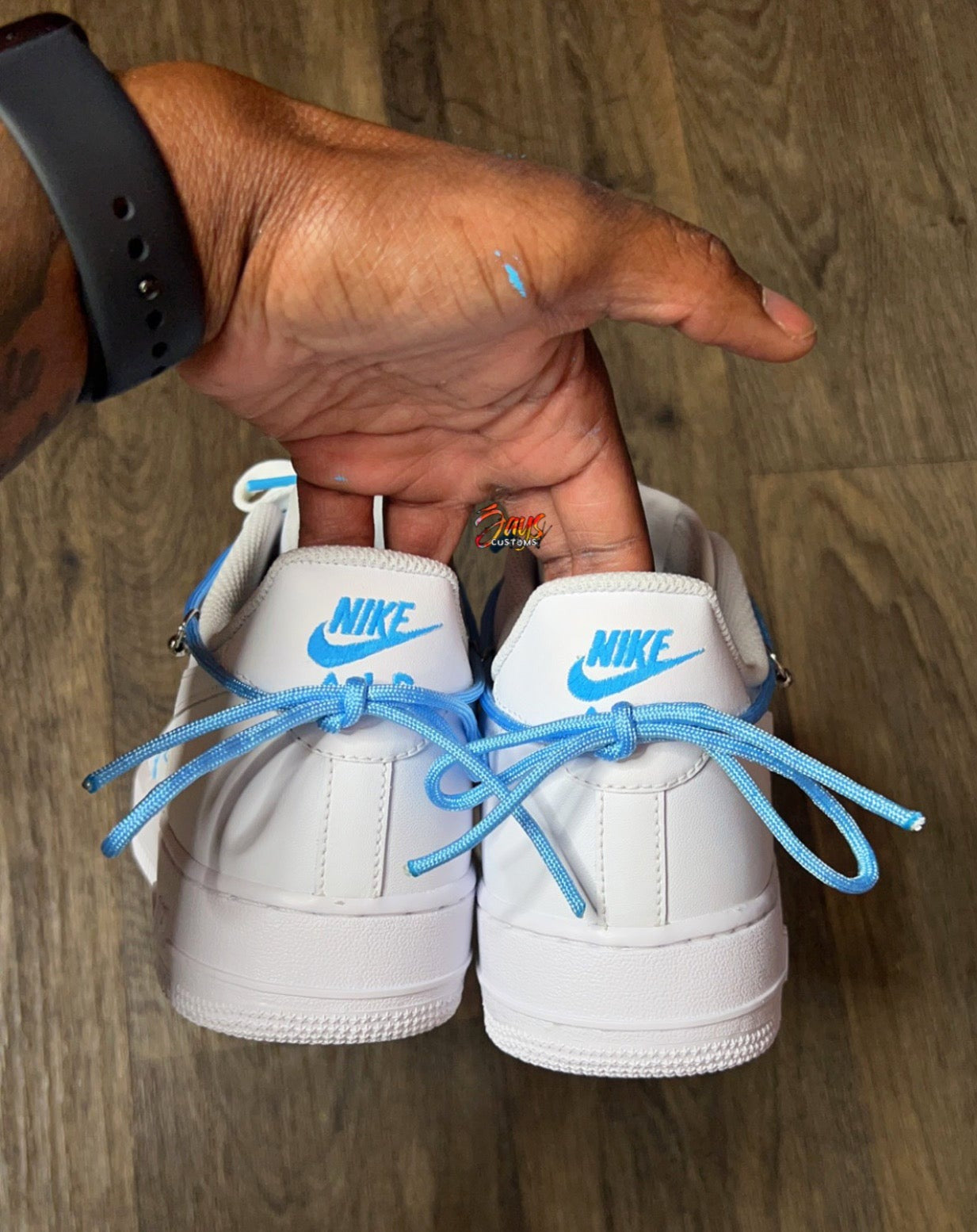 Baby Blue Off-White Custom