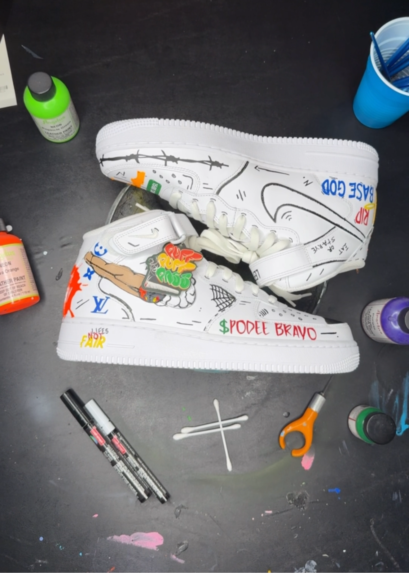OG Kush Mid Top AF1