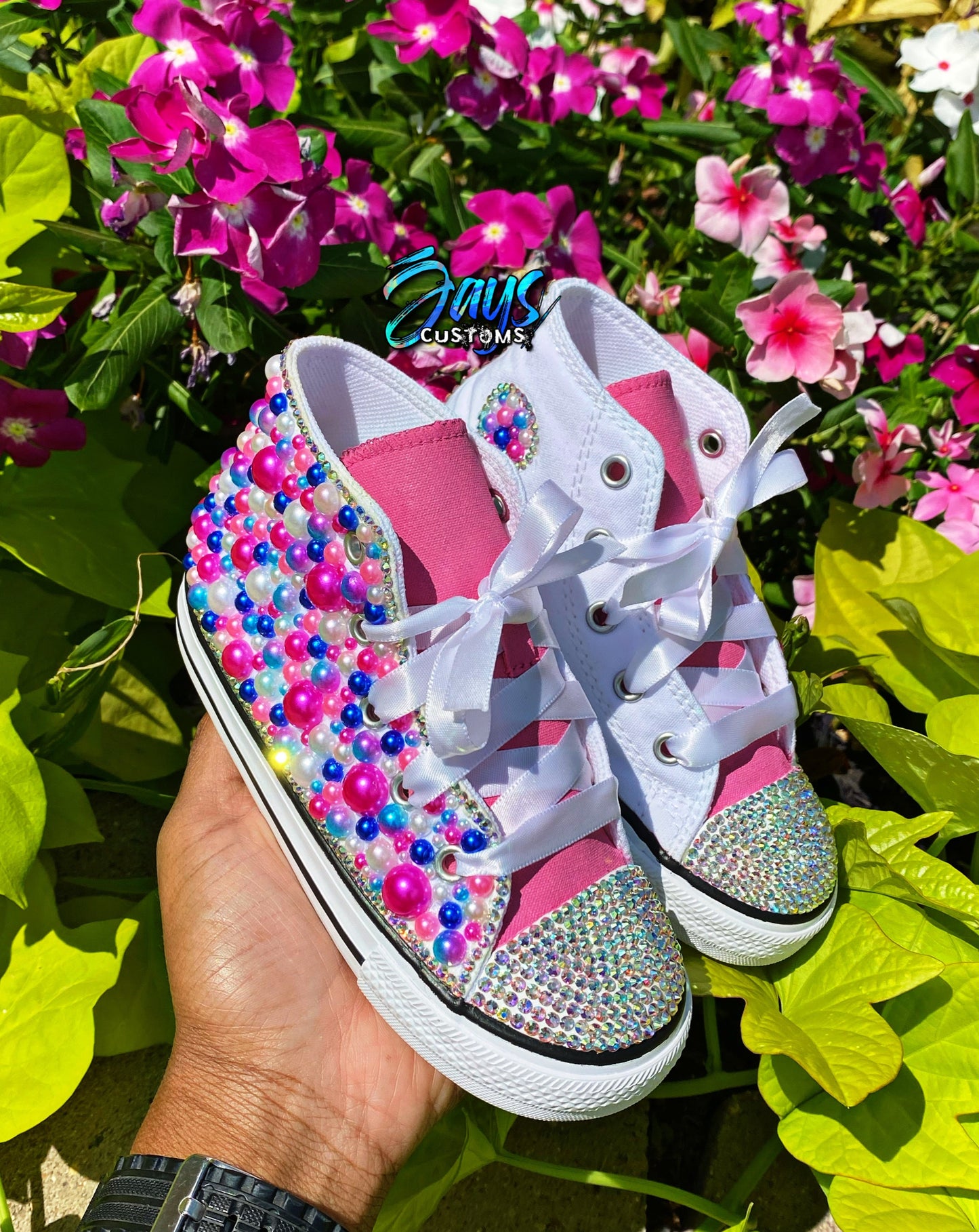 Little Kid's Bling Converse