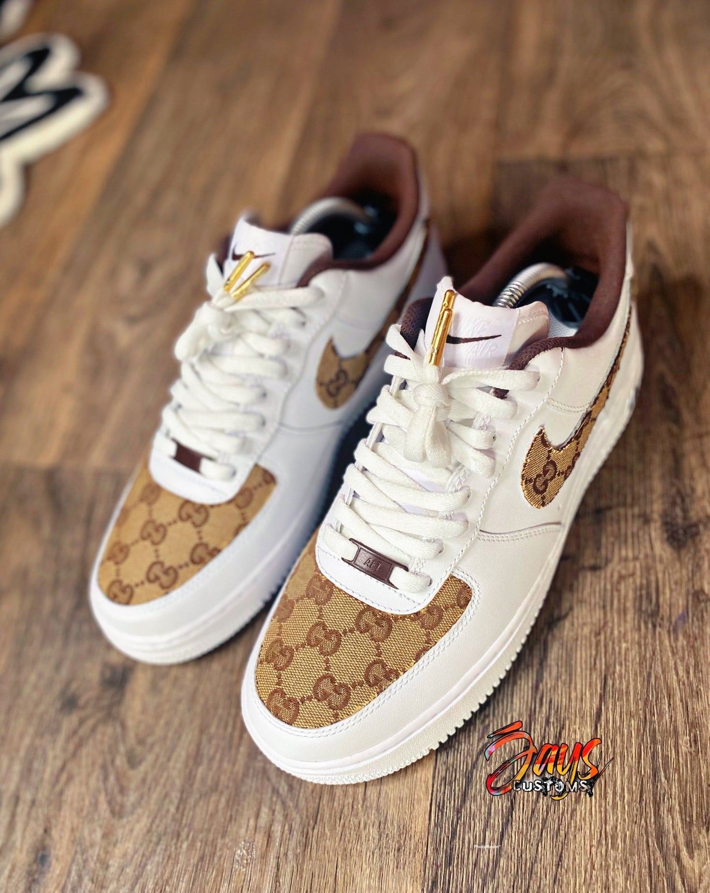Big Kid's Brown GG AF1