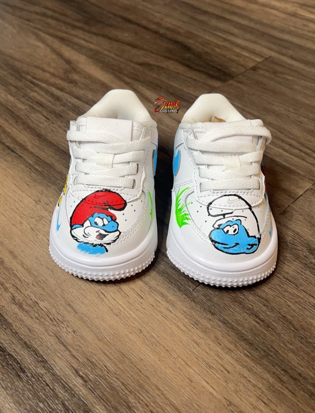 Little Kid's Smurf AF1