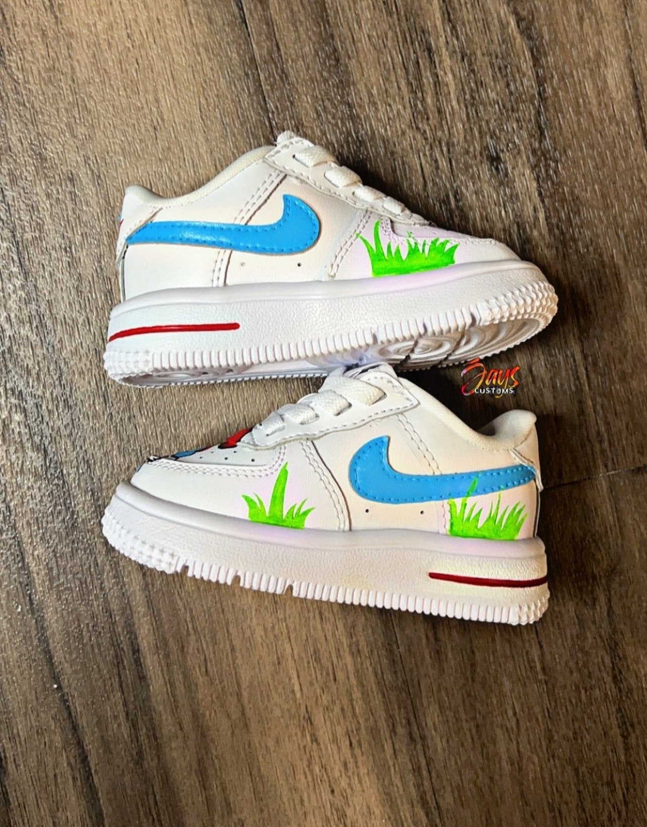 Little Kid's Smurf AF1