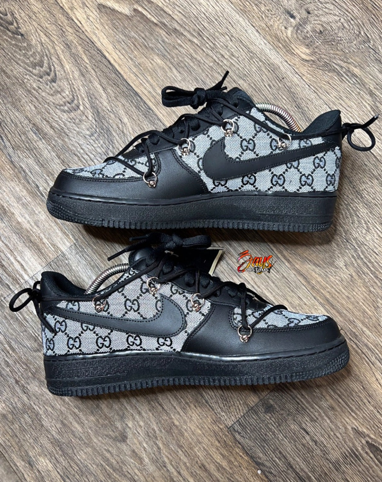 Custom Shoes GUCCI GG Leather Nike Air Force 1's