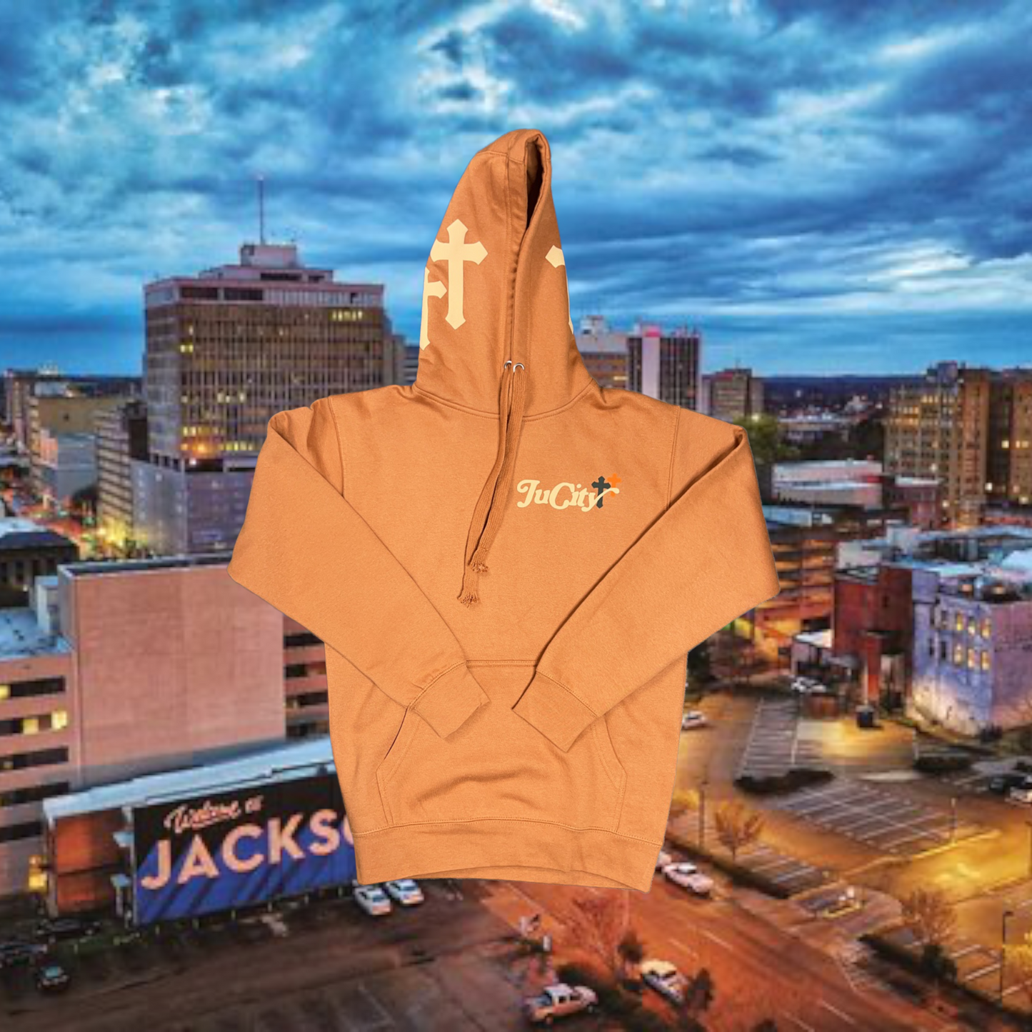 "PRODUCT OF MY CITY" CARAMEL HOODIE🍁🍂🍃